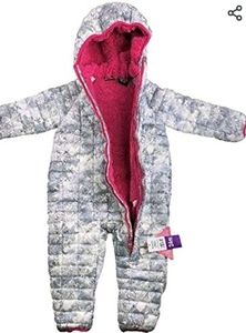 Snozu ice Princess fleece snowflake snowsuit 3-6